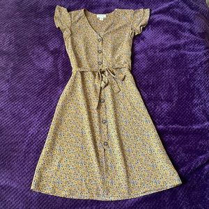 Vintage-inspired floral dress